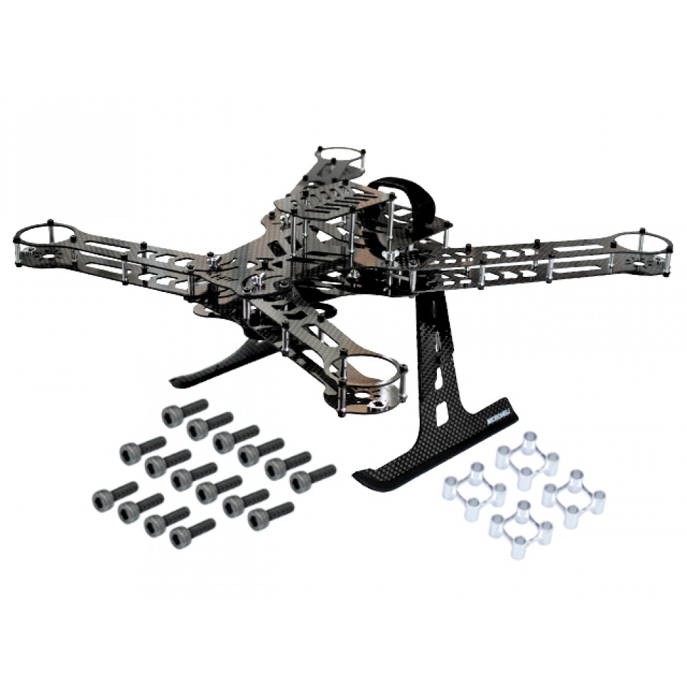 CNC Aluminum/Carbon Fiber Quadcopter Frame Kit - BLADE 350 QX